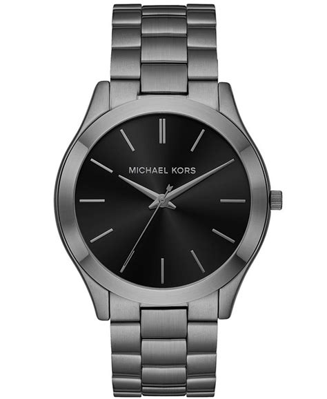 michael kors gerth gun metal mens watch